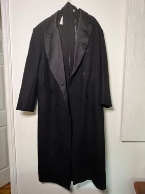Sandro NWT  Black Double-Breasted Coat- Size 42